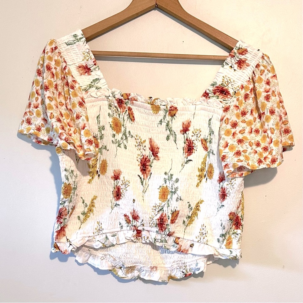 NWT Torrid sz 1X (14-16) Smocked Summer Top